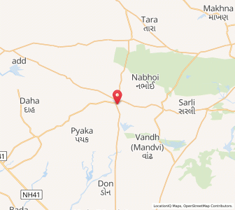 Map of Sisagadh, Gujarat