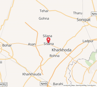 Map of Sisanah, Haryana