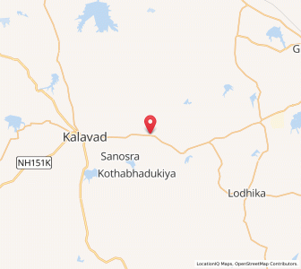 Map of Sisang, Gujarat