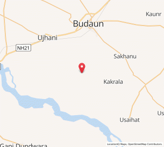 Map of Sisaura, Uttar Pradesh