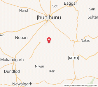 Map of Sisian, Rajasthan