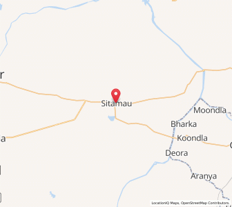 Map of Sitamau, Madhya Pradesh