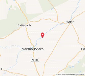 Map of Sitanagar, Madhya Pradesh