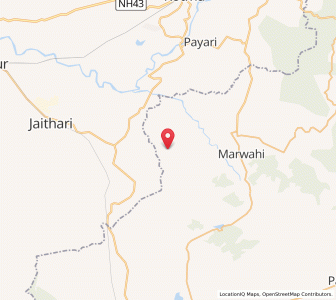 Map of Siuni, Madhya Pradesh