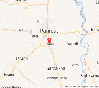 Map of Siwah, Haryana