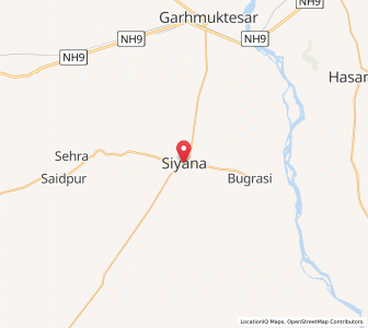 Map of Siyana, Uttar Pradesh