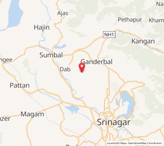 Map of Skekhapur, Kashmir