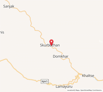 Map of Skirbuchan, Kashmir