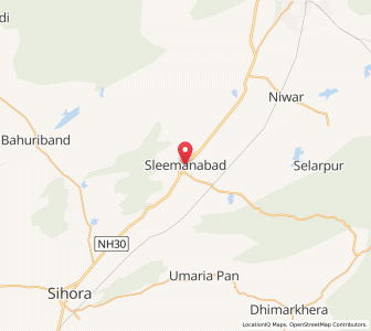 Map of Sleemanabad, Madhya Pradesh