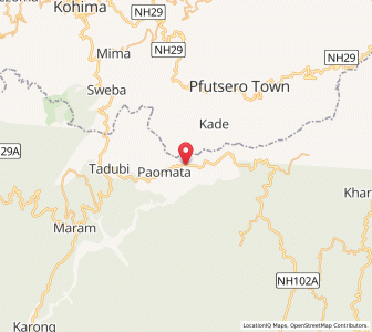 Map of Sochumei, Manipur