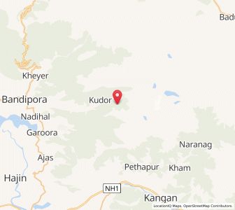 Map of Soenar, Kashmir