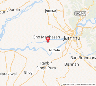 Map of Sohanjna, Kashmir