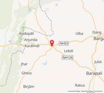 Map of Sohela, Chhattisgarh