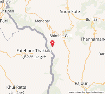 Map of Solala, Kashmir