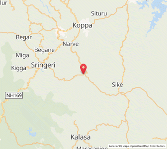 Map of Sollebail, Karnataka