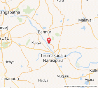 Map of Somanathapur, Karnataka