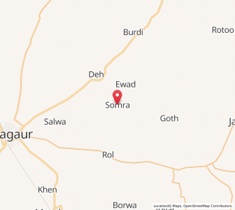 Map of Somran, Rajasthan