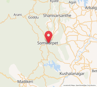 Map of Somvarpet, Karnataka