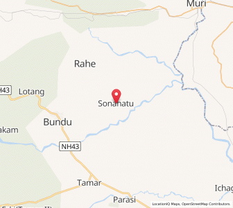 Map of Sonahatu, Jharkhand