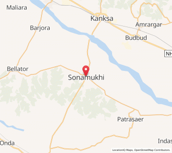 Map of Sonamukhi, West Bengal