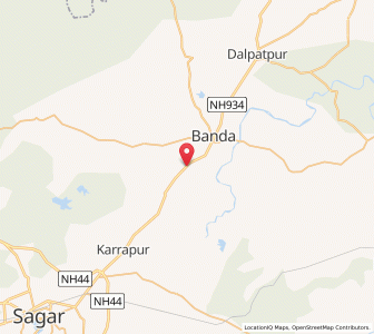 Map of Sonarai, Madhya Pradesh