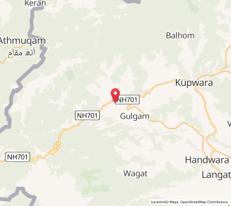 Map of Sonchipur, Kashmir