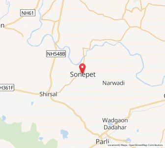 Map of Sonepet, Maharashtra