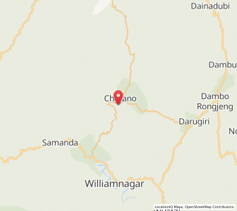 Map of Songsak, Meghalaya
