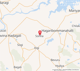 Map of Sonna, Karnataka