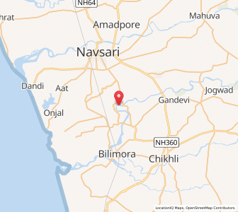 Map of Sonwari, Gujarat