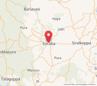 Map of Sorab, Karnataka