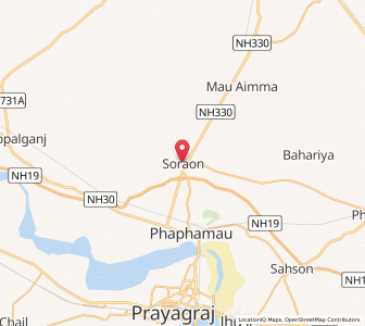 Map of Soraon, Uttar Pradesh