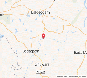 Map of Sorkhi, Madhya Pradesh