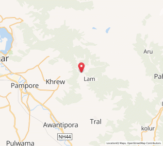 Map of Sotur, Kashmir