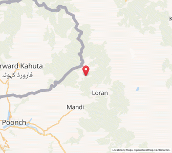 Map of Souji, Kashmir