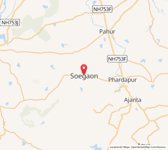 Map of Soygaon, Maharashtra