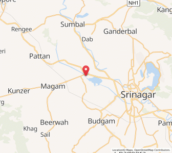 Map of Sozyeth Guripura, Kashmir