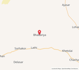 Map of Sri Bradria, Rajasthan