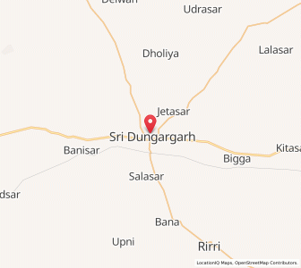 Map of Sri Dungargarh, Rajasthan