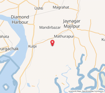 Map of Srikrishnanagar, West Bengal