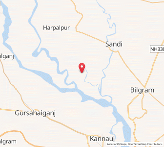 Map of Srimau, Uttar Pradesh