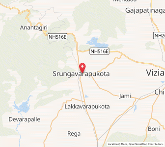 Map of Srungavarapukota, Andhra Pradesh