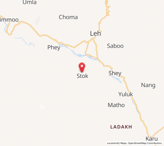 Map of Stak, Kashmir