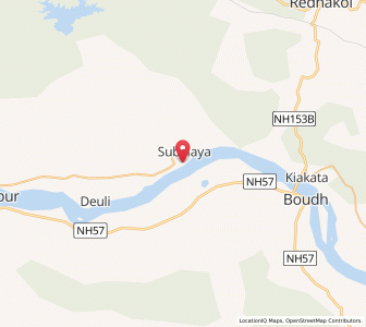 Map of Subalaya, Odisha