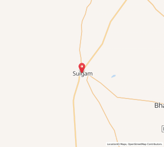 Map of Suigam, Gujarat