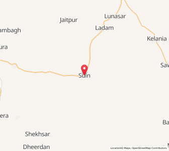 Map of Suin, Rajasthan