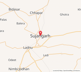 Map of Sujangarh, Rajasthan