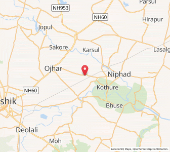 Map of Sukene, Maharashtra
