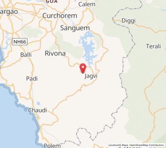 Map of Sulcorna, Goa