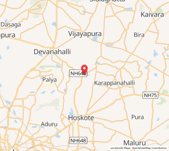 Map of Sulibele, Karnataka